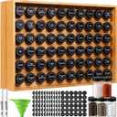 Mifoci 60 Jars Bamboo Spice Rack Organizer, Wall Mounted or Countertop