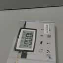 WallarGe Atomic Clock with Indoor Temperature and Humidity, 12.5 Inch Self-Setting Digital Wall Clock or Desk Clock, Battery Operated Digital Clock Large Display for Seniors, Auto DST