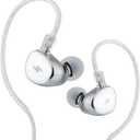 Linsoul SIMGOT EA500 10mm Dynamic Driver in Ear Monitor, Dual Cavity IEM with Replaceable Tuning Nozzle, Detachable 2 Pin OFC Silver Plated Cable for Audiophile