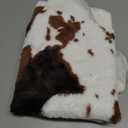 MustMat Cow Print Rug,Faux Cowhide Area Rug for Bedroom,Nursery,Living Room,Western Party Decorations 2'6''3'7''