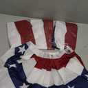 American Pleated Fan Flag,3 X1.5 Ft USA Patriotic Flag Bunting Half Fan Banner Decoration Indoor/Outdoor (4pcs)