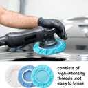 20 Pieces Car Orbital Buffer Polisher Pad Bonnet Microfiber Max Bonnet Polishing Buffing Pad Cover(5-6 Inches)