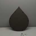 Small Decorative Mirror Black Teardrop Mirror with Metal Framed Oval Irregular Wall Mirrors Modern Accent Mirror for Wall Decor Living Room Bathroom Entryway Hallway Hanging Mirror 16x20 Inches