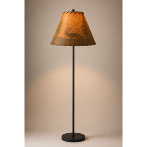 Rustic Oiled Craft Paper Laced Deer Lamp Shade - 18"