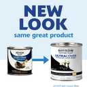 Rust-Oleum 267249 Painter's Touch Ultra Cover Premium Latex Brush Paint, Half Pint, Satin Canyon Black