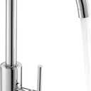 VEVOR Touchless Kitchen Bar Sink Faucet, Single Handle Automatic Motion Sensor Bathroom Faucet, Hands-Free Adjustable Cold Hot Water Mixer Flexible Swivel for 9/16 in Pipe,Chrome Plated Silver