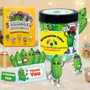 2 x Affirmation Pickle Jar  60 Uplifting Notes for Self-Care, Funny Pickle Gifts for Teen Girls, Trendy College & Christmas Stuff, Cute Emotional Support Decor for Mindfulness