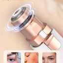 Eyebrow & Facial Hair Removal for Women: 2 in 1 Rechargeable Eyebrow Trimmer & Face Shaver, Painless Electric Facial Eye brow Razors Epilator with Built-in LED Light -Perfect for Face, Lips & Body (Rose Gold)