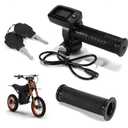 Upgraded E-Bike Throttle 48V w/LCD Display M Button-Keyless and Left Side Grips Fits for Tuttio Soleil01 Electric Bike Only (New Version, Non-Interchangeable with Old Throttle)