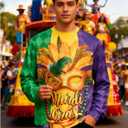 Mardi Gras Sweatshirt for Men,Mardi Gras Outfit Men,Mardi Gras Sweatshirts (L)