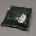 Christmas Tinsel Garland Decor, Dark Green Snowy White Tips Garland with Red Bows, Holiday Party Xmas Tree Decoration, 2 Pieces/Set, 6 ft/Piece