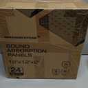 Acoustic Foam Panels, Sound Proof Foam Panels for Walls, Soundproofing Absorbing Panels Studio Noise Absorbing for Studio, Office, Home, 2" X 12" X 12"