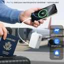 YKZ 10000mAh Portable Charger with Built-in Retractable C Cable, Fast Charging Power Bank with USB-C & USB-A Output, Compact Battery Pack for Travel, Flight Approved