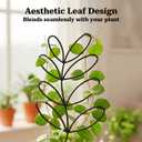 Plant Trellis Indoor Climbing Support - 3-Pack 12.6" Small Metal Garden Trellises for Potted Hoya Pothos Monstera - Rustproof Outdoor Gardening Accessories for Plant Lovers