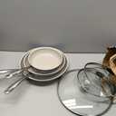 Redchef Nonstick Cookware Sets, Ceramic Frying Pan Set with Tempered Glass Lids, Non Stick Cooking Set, Dishwasher & Oven Safe, Induction Safe, Compatible with All Cooktops, Blue (8", 9.5", 11")