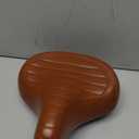 Wide Bike Seat for Men Women Comfort, Large Soft Padded Bicycle Seat Cushion, Oversized Comfortable Replacement Saddle for Beach Cruiser, City Bike, MTB, Ebike, Scooter, Stationary Exercise Bike (C2 Brown)