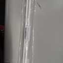 TYRON 2Pcs Thin Spring Tension Rod 28 to 45 Inches, 3/8 in. Diameter, Adjustable Skinny Tiny Tension Curtain Rod No Drill, Window Sash Tension Rods (White)