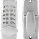 Mechanical Keyless Door Lock, 2-8 Digit Code Combination Entry Door Lock Password Security Coded Lock Push Button Keypad Lock for Home Office