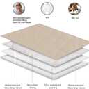 Fuguitex Waterproof Dog Blanket Reversible for Small Dogs Resistant Leakproof Washable Couch Cushion Bed Protector Cover for Indoor Furniture Pet Friendly（82"*102",Beige+Taupe)