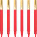 36 Pack Gel Pens Red 0.5mm Medium Point Red Gel Ink Pens with Cap Quick Drying Ballpoint Pen Smooth Writing Fine Point Pen for Journaling School Office Supplies