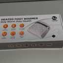 Electric Foot Warmer,Fast Heating Pad with Jade Stones for Men and Women Foot, Back,Shoulder Pain Relief,Infrared Heating pad, Detachable Cover, Auto Off for Home Under Desk