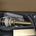 RUACQ Vessel Sink Faucet,Tall Waterfall Bathroom Faucets for 1 or 3 Hole,Single Handle with 304 Stainless Steel Lavatory Vanity Faucet with Deck,Pop-up Drain and Supply Hoses (Gold)