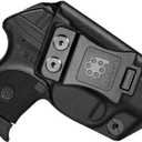 Amberide IWB Kydex Holster for Ruger LCP II LCP2 LCP MAX LCP .380 Security-9 Max-9 LC9 LC9s LC380 EC9s Select Exact Model Concealed Carry Quick Draw Full Trigger Guard Coverage (Black)