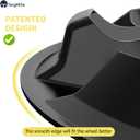 TangMiGe 4-Pack 17inch Wheel Skins Compatible with Chevrolet Equinox 2018 2019 2020 2021, 18-21 Chevy Equinox Wheel Rim Covers, Hubcaps Replacement, Bright Black Color