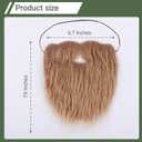 5 x Fake Mustache for Men Fake Beard with Elastic Band for Adult Costume Facial Hair for Cosplay Party