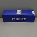 MIULEE 2 Panels Red Solid Color Sheer Christmas Window Curtains Elegant Window Voile Panels/Drapes/Treatment for Bedroom Living Room (54X84 Inches)