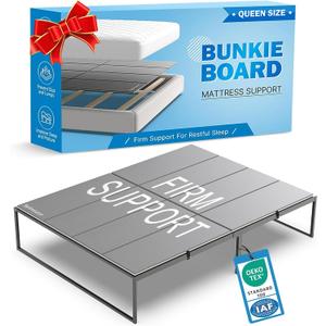 Bunkie Board Queen Size (60x80''), Heavy Duty Bed Boards for Frame, Sleeper Sofa Support Board to Stop Sagging Mattress, Breathable, Noise Minimizing, Moisture Resistant