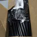 LANTEFUL 10 Tiers Tall Shoe Rack 20-25 Pairs Boots Organizer Storage Sturdy Narrow Shoe Shelf for Entryway, Closets with Hooks, Black (10 Tier-68" High-17" Wide)