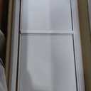 DWVO 65" Buffet Cabinet with 4 Glass Doors Storage, Sideboard Cabinet with 3 Drawers, Coffee Bar with Adjustable Shelves for Kitchen, Living Room, White