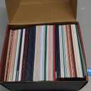 Decorably 100 Pack Foiled & Glittery Boxed 6x4in Assorted Christmas Cards with Envelopes and Stickers, 100 Unique Holiday Designs Seasons Greetings for Loved Ones, Printed Message - Gifting, Mailing