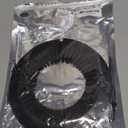 2 Pieces Pipe Cover Flange Decoration Fit 5.9 to 6.61 inch Outer Diameter Pipe (150-168mm), PP Plastic Radiator Escutcheon Plate, Plumbing Cover Plates for Floor Wall Tube Decor, Black