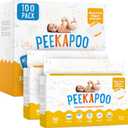 Peekapoo - The Original Disposable Baby Changing Pad Liners 100 Pack | Super Soft, Waterproof, Ultra Absorbent | Portable, Travel-Friendly, Mess-Free Diaper Changes Anywhere
