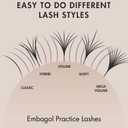 Lash Extension Practice Kit, Eyelash Extension Training Kit for Beginners, Professional Eyelash Mannequin Head Set with Practice Lashes Lash Supplies