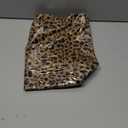 KAMEILONG Women's Large PVC Tote Bag Letters Print Handbags Paper Shoulder Bag Clear Shopping Hobo Bag (Brown Leopard)