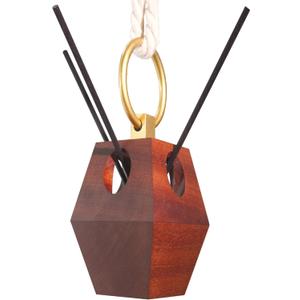 Meinvcisi Air Freshener Holder,Vintage Reed Diffuser Set, Latched Closure Hardwood Hanging Cage with 50ml Empty Refillable Perfume Diffuser Bottle for Hanging Fragrance Essential Oil Diffuser