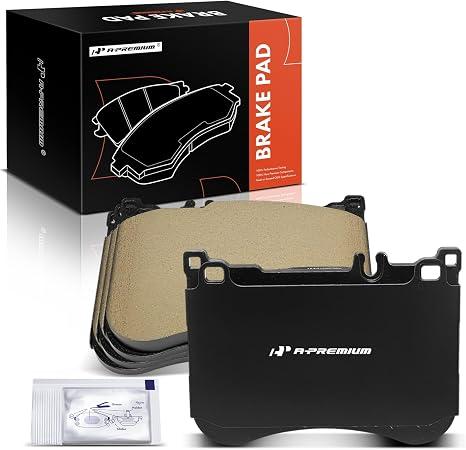 A-Premium Front Ceramic Brake Pads Set Compatible with Mercedes-Benz Models - CLS53 AMG 2019-2021, E53 AMG 2019-2021, Maybach S550 S560 S600, S450, S550, S550e, S560, S560e, SL450, SL550, 4-Pack