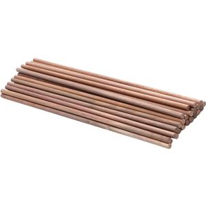 24 PCS Wooden Dowel Rods Natural Walnut Dowels Dried Unfinished Hardwood Sticks for DIY Woodworking Crafts and Building Model Material, 11.8 Inch