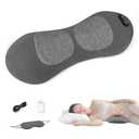 Lifiora 3-in-1 Back Massager with Heat & Vibration, Smooth Spine Triple Fusion Lumbar Support Pillow for Lower Back and Sciatica Pain Relief, Deep Tissue Relaxation for Bed or Office Chair