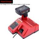 Replacement Rapid Battery Charger for 12V&18V Lithium Ion Battery 48-59-1812 48-11-2420 48-11-1815 48-11-1840 48-11-1841 48-11-1850 Cordless Power Tools Batteries