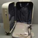 Luggage Sets 5 Piece Carry on Hardside Suitcase with Spinner Wheels 20-inch Travel Luggage with Lock & Quick-Access Front Compartment Includes Travel Weekender Bag & Packing Cubes (A2-white)