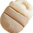 pawstrip Cat Cave Bed Self Warming Dog Bed Washable Kitten Nest Cozy Puppy Sleepling Cushion Plush Pet House for Indoor Cats Soft Dog Bed with Cover Cave (Coffee)