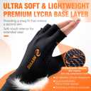 NEVVIS Compression Gloves Women Men, Arthritis Gloves for Women for Pain, Carpal Tunnel, Swelling Edema, Tendonitis, 1 Pair (Black, M)