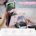 ASAPDOS Crossbody Case Compatible with Moto Razr+ Plus 2024/2025,Retro PU Leather Strap Wristlet Flip Case with Magnetic Closure and Card Holder for Men Women Rose Gold