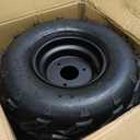 16x8-7 ATV Wheels, 3 lug 16x8-7 Tubeless Tires for Kazuma Quad ATV Go Kart UTV 125cc 150cc Off Road Tyres 3 Holes Rim set of 2