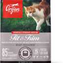 ORIJEN Fit & Trim Grain Free High Protein Premium Dry Cat Food 4lb Bag (4 Pound (Pack of 1))