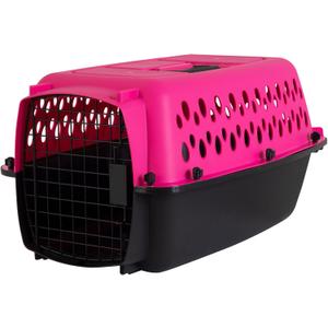 Petmate Pet Porter Fashion Dog Kennel 23", Hot Pink, for Pets up to 15lbs, Made in USA